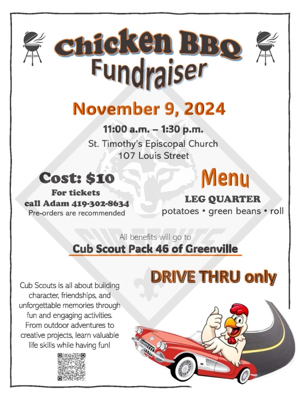 Cub Scout Chicken Dinner Fundraiser; PH