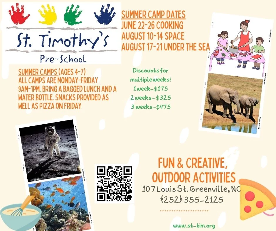 St. Timothy’s PReschool Summer Camps